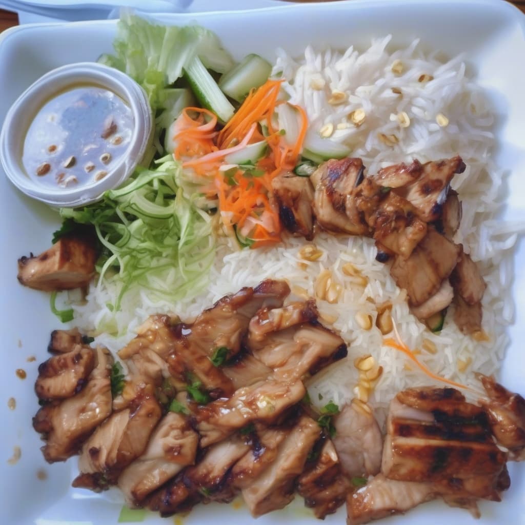 B1. Bún Gà Nướng